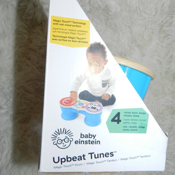Baby Einstein Upbeat Tunes Magic Touch Wooden Drum Musical Toy🆕Ships Fast💨⚡🚚 - Picture 6 of 14